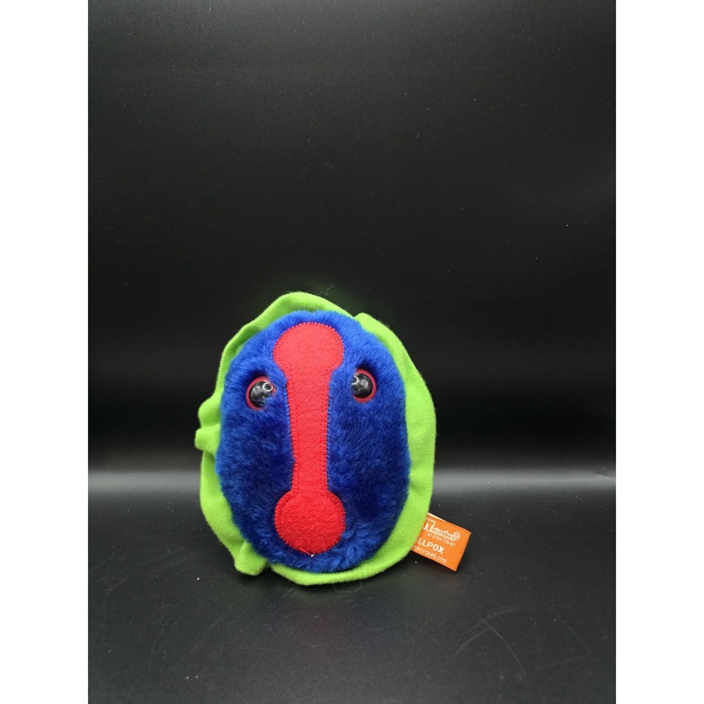 Giant Microbes Smallpox Plush Variola Virus Biology Science Stuffed Toy Blue Red